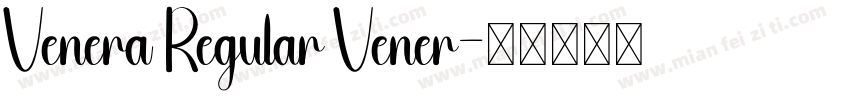 Venera Regular Vener字体转换
